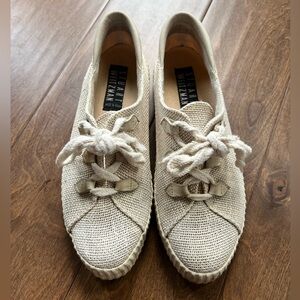 Stuart Weitzman woven espadrille flat